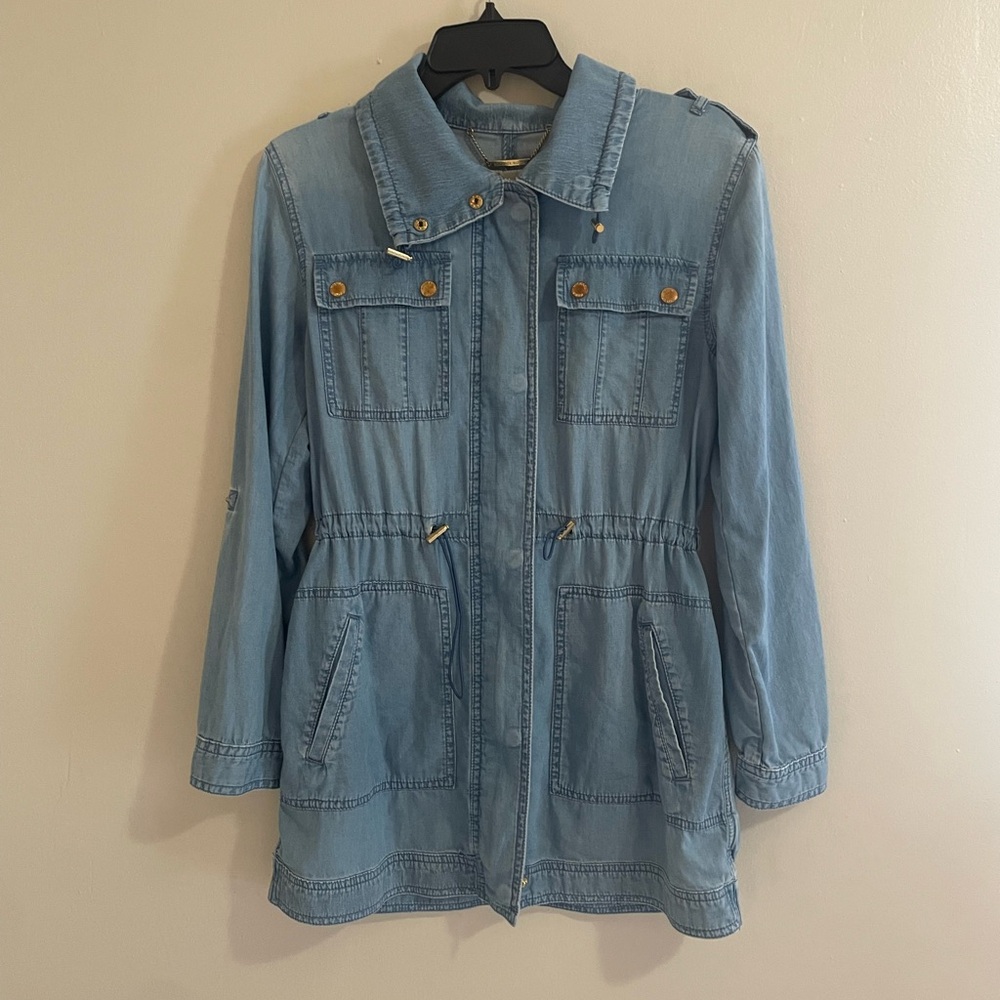 Michael Kors Light Blue Jean Jacket,good condition.